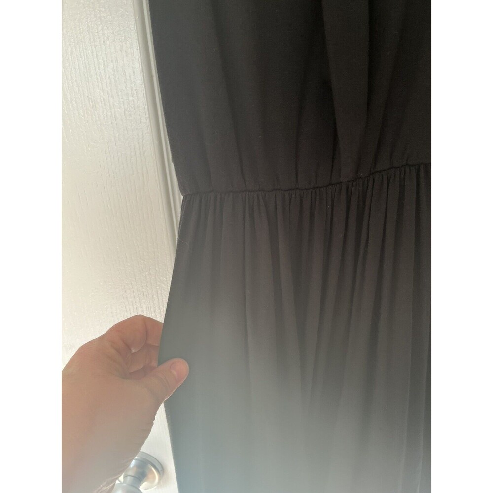 Akiko faux leather halter neck Elastic Waist dress NWT size xs - Picture 9 of 11